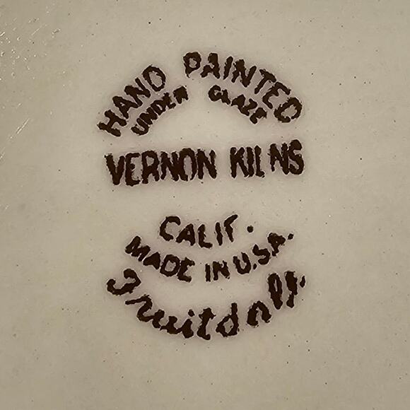 Retro California USA Ceramic Serving Dish by Vernon Kilns and Metlox Fruitdale - Picture 5 of 8